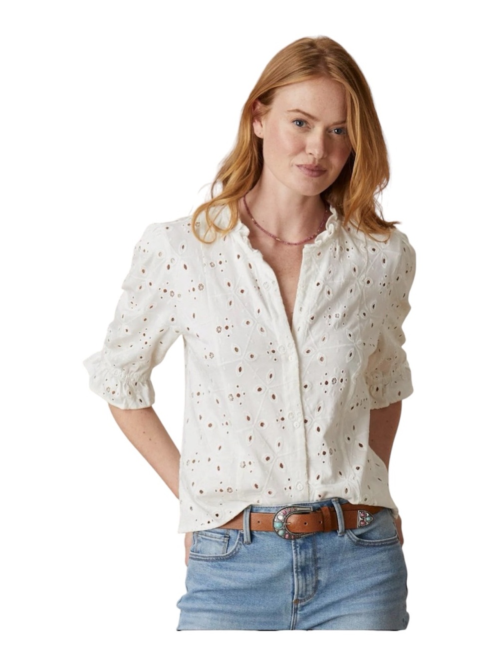 Sundance Delaney Eyelet Top